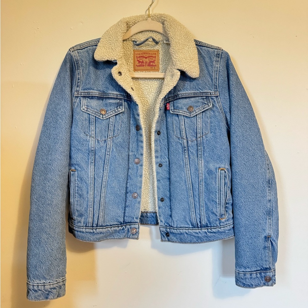 Levi's Medium Wash Sherpa Lined Denim Jacket
